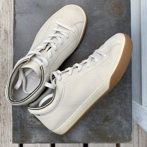 Rothy's The Lace-Up Sneaker in Vanilla Size 8